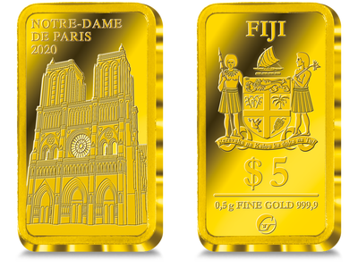 Goldbarren "Notre-Dame de Paris" 2020